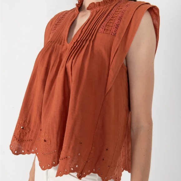 NWT secret mission Tessa top in Rust M - Picture 2 of 10